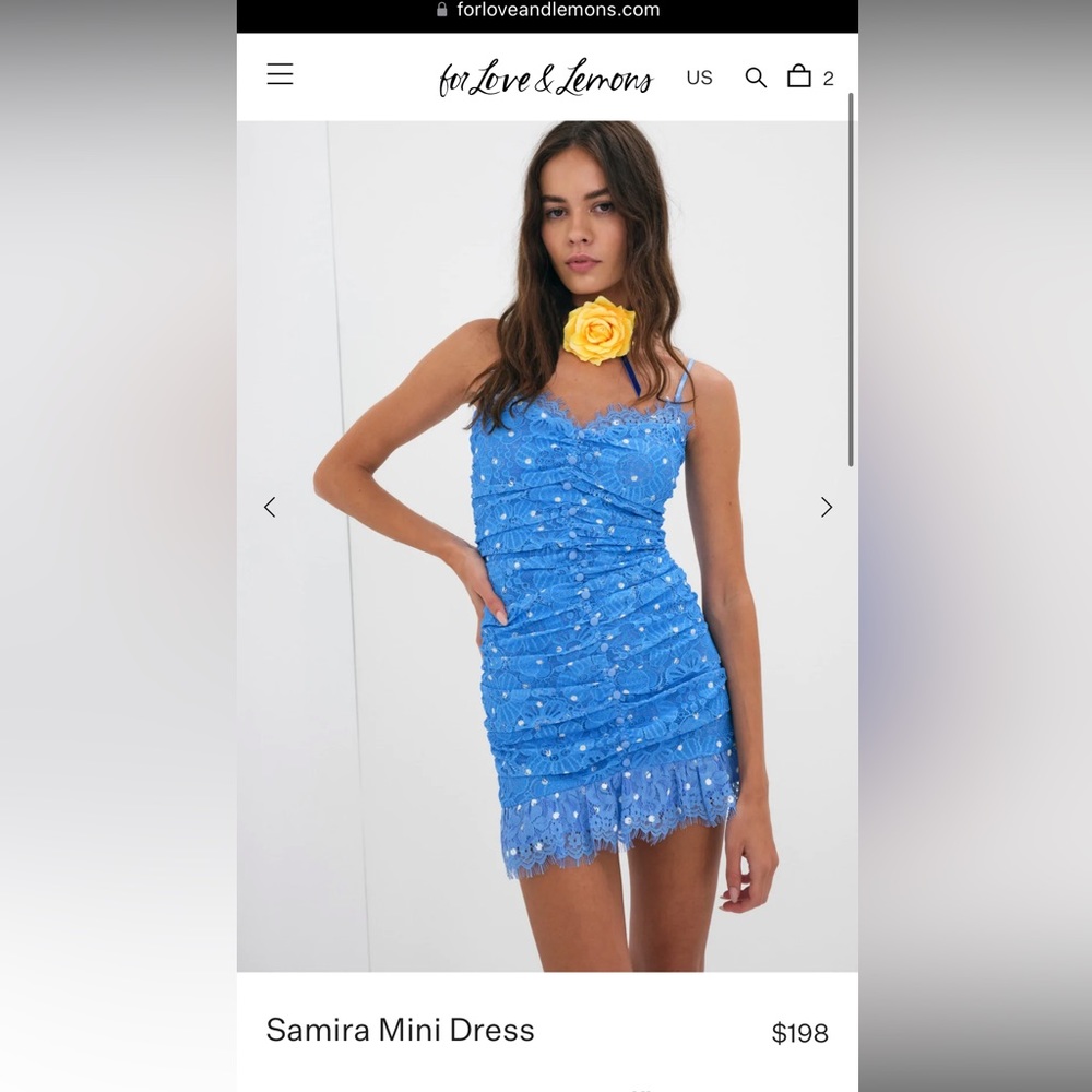 For Love and Lemons Samira mini dress